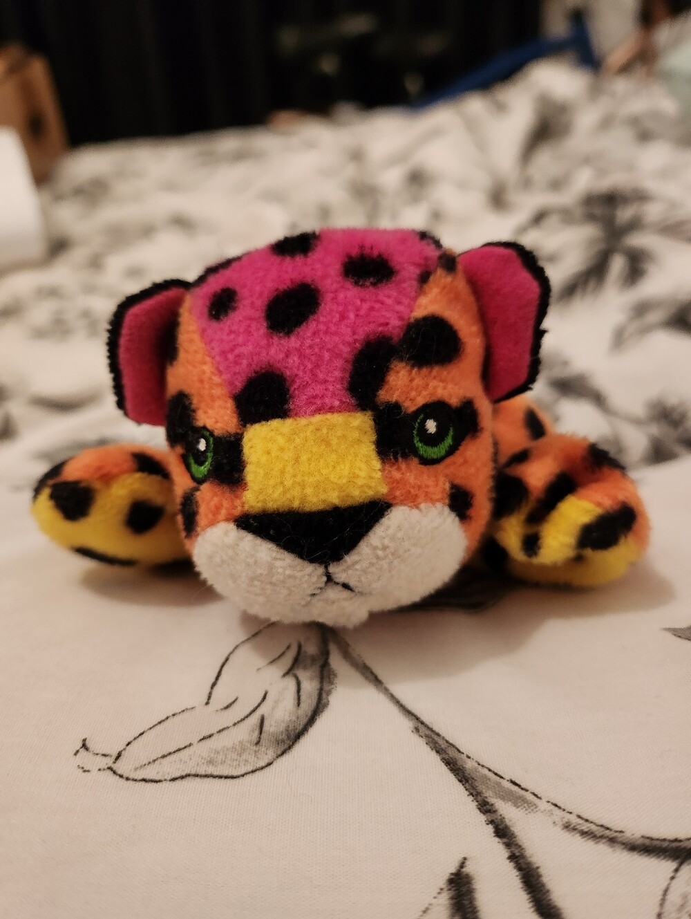 Small vintage Lisa Frank 7" Leopard plush